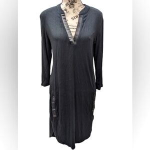 Rudsak high low black midi dress size S